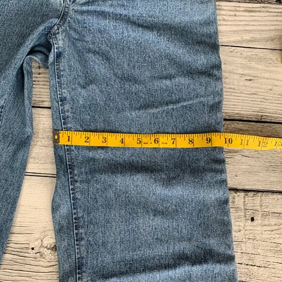 Vintage 90s Great Northwest Clothing Company Drawstring High Rise Denim Capris - Picture 13 of 16